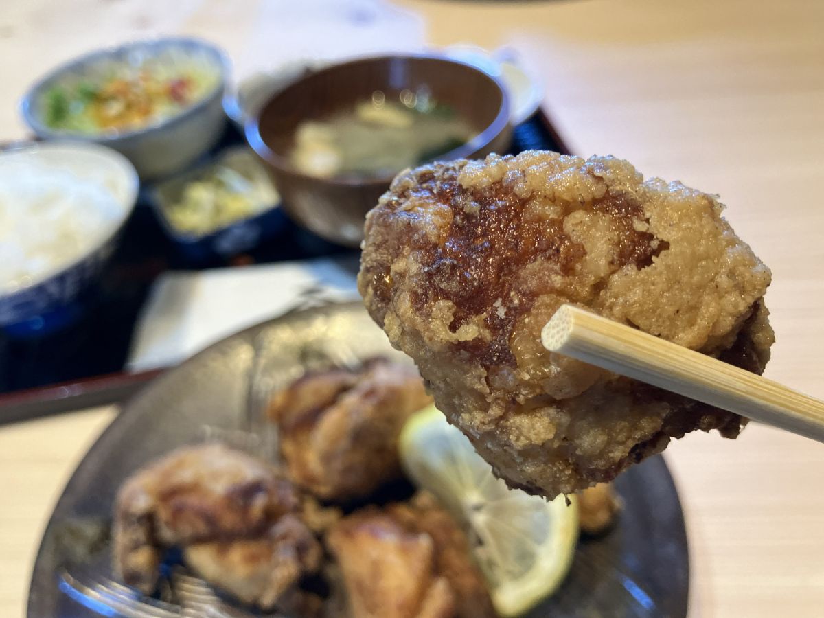 唐揚げ定食(大)